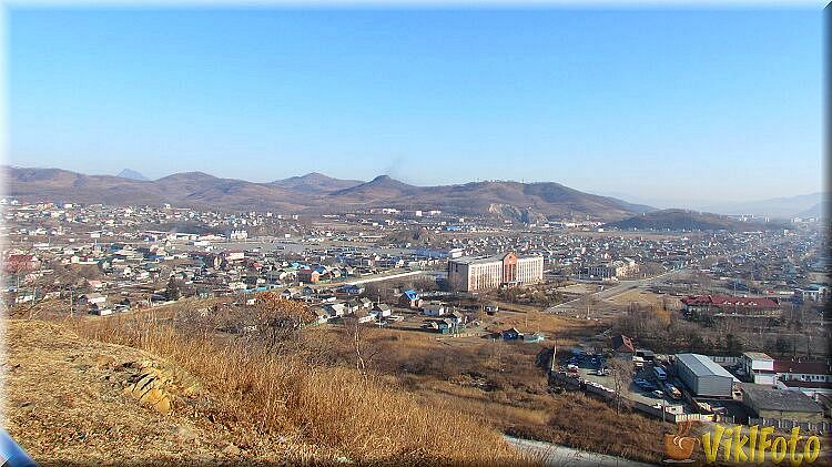 Вид на не центральную часть на Находки с возвышенности. Январь 2016г. Фото1.