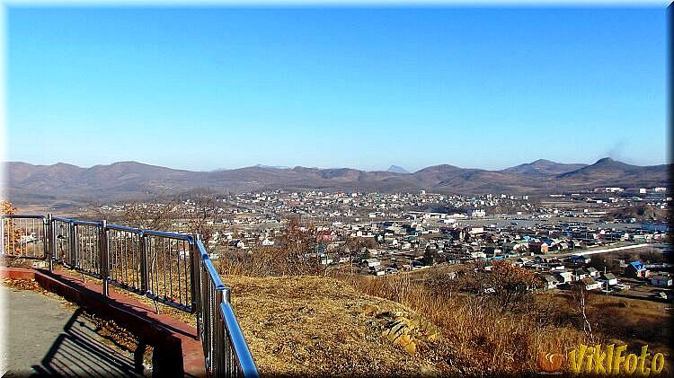 Вид на не центральную часть на Находки с возвышенности. Январь 2016г. Фото2.